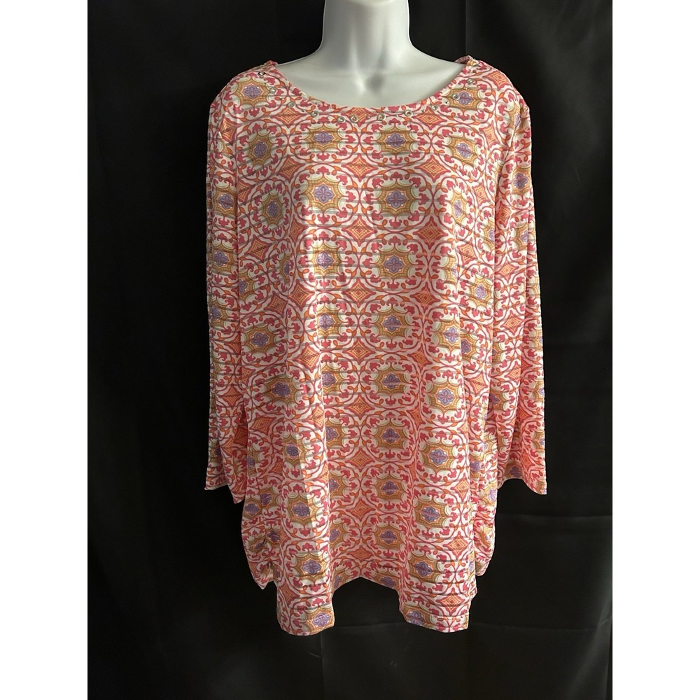 New Xl Kim Rogers Stud Collar Top #1473*11